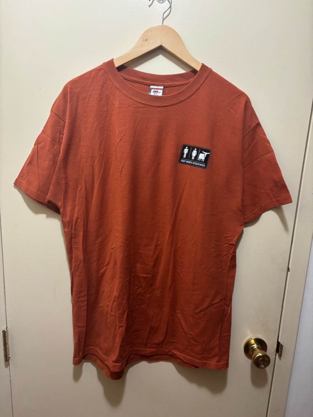 Orange Fort Worth Stockyards Texas Hold’em t-shirt #texas